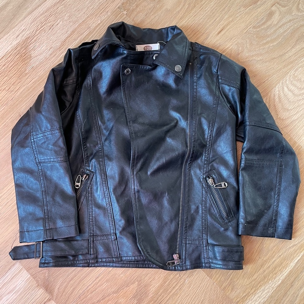 Girls faux leather jacket